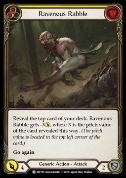Ravenous Rabble (Yellow) (Normal) - Arcane Rising - Unlimited (Common) [ARC-U-ARC192]