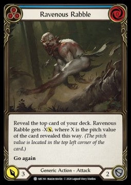 Ravenous Rabble (Blue) (Normal) - Arcane Rising - Unlimited (Common) [ARC-U-ARC193]