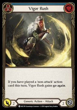 Vigor Rush (Blue) (Normal) - Arcane Rising - Unlimited (Common) [ARC-U-ARC199]