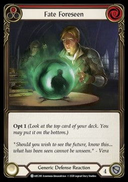 Fate Foreseen (Red) (Rainbow Foil) - Arcane Rising - Unlimited (Common) [ARC-U-ARC200]