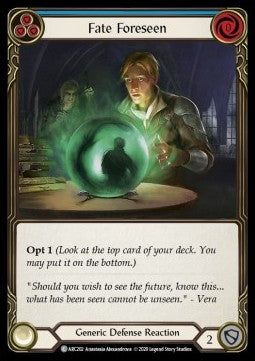 Fate Foreseen (Blue) (Rainbow Foil) - Arcane Rising - Unlimited (Common) [ARC-U-ARC202]