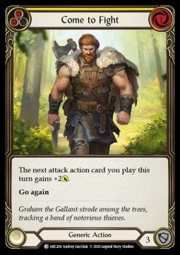 Come to Fight (Yellow) (Normal) - Arcane Rising - Unlimited (Common) [ARC-U-ARC204]
