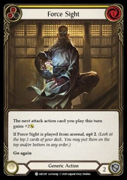 Force Sight (Yellow) (Normal) - Arcane Rising - Unlimited (Common) [ARC-U-ARC207]
