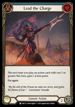 Lead the Charge (Blue) (Rainbow Foil) - Arcane Rising - Unlimited (Common) [ARC-U-ARC211]