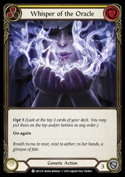Whisper of the Oracle (Yellow) (Normal) - Arcane Rising - Unlimited (Common) [ARC-U-ARC216]