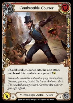 Combustible Courier (Red) (Rainbow Foil) - Crucible of War - First (Common) [CRU-F-CRU109]