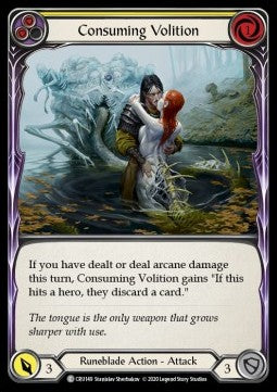 Consuming Volition (Yellow) (Normal) - Crucible of War - First (Common) [CRU-F-CRU149]
