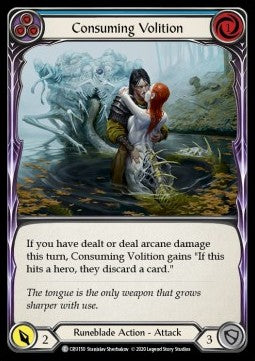Consuming Volition (Blue) (Normal) - Crucible of War - First (Common) [CRU-F-CRU150]