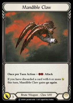 Mandible Claw (Normal) - Crucible of War - Unlimited (Rare) [CRU-U-CRU004]