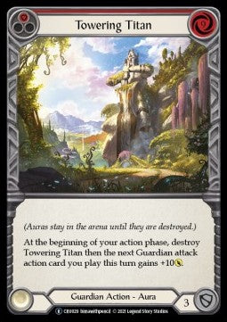 Towering Titan (Red) (Normal) - Crucible of War - Unlimited (Rare) [CRU-U-CRU029]