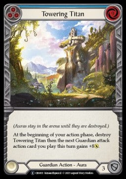 Towering Titan (Blue) (Rainbow Foil) - Crucible of War - Unlimited (Rare) [CRU-U-CRU031]
