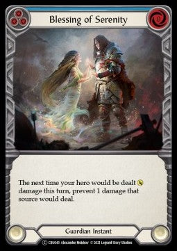Blessing of Serenity (Blue) (Normal) - Crucible of War - Unlimited (Common) [CRU-U-CRU043]