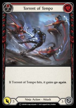 Torrent of Tempo (Red) (Rainbow Foil) - Crucible of War - Unlimited (Common) [CRU-U-CRU069]