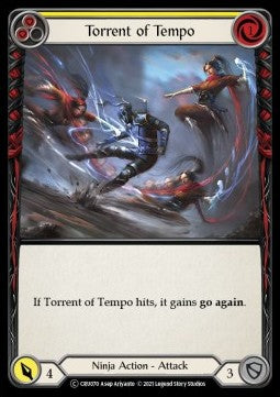 Torrent of Tempo (Yellow) (Rainbow Foil) - Crucible of War - Unlimited (Common) [CRU-U-CRU070]
