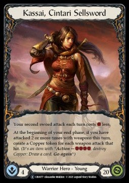 Kassai, Cintari Sellsword (Rainbow Foil) - Crucible of War - Unlimited (Rare) [CRU-U-CRU077]