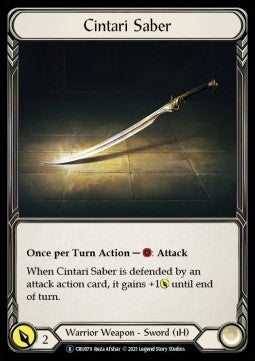 Cintari Saber (Rainbow Foil) - Crucible of War - Unlimited (Rare) [CRU-U-CRU079]