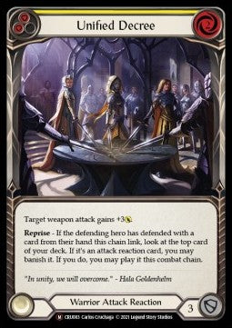 Unified Decree (Rainbow Foil) - Crucible of War - Unlimited (Majestic) [CRU-U-CRU083]