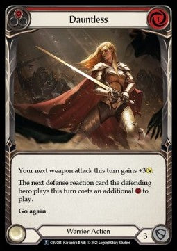 Dauntless (Red) (Rainbow Foil) - Crucible of War - Unlimited (Rare) [CRU-U-CRU085]