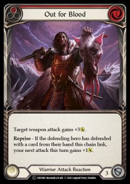 Out for Blood (Red) (Rainbow Foil) - Crucible of War - Unlimited (Common) [CRU-U-CRU088]