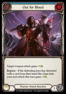 Out for Blood (Blue) (Rainbow Foil) - Crucible of War - Unlimited (Common) [CRU-U-CRU090]
