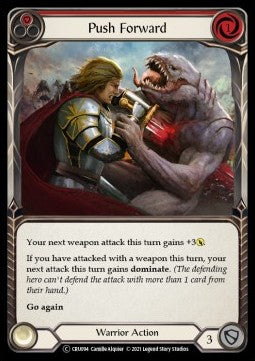 Push Forward (Red) (Normal) - Crucible of War - Unlimited (Common) [CRU-U-CRU094]