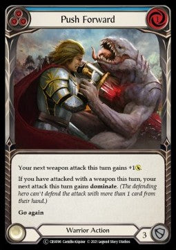 Push Forward (Blue) (Normal) - Crucible of War - Unlimited (Common) [CRU-U-CRU096]