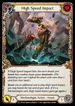 High Speed Impact (Yellow) (Normal) - Crucible of War - Unlimited (Rare) [CRU-U-CRU107]