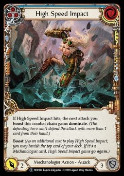 High Speed Impact (Blue) (Normal) - Crucible of War - Unlimited (Rare) [CRU-U-CRU108]