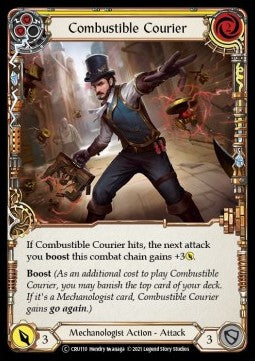 Combustible Courier (Yellow) (Normal) - Crucible of War - Unlimited (Common) [CRU-U-CRU110]
