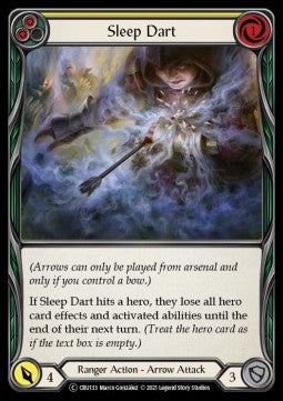 Sleep Dart (Yellow) (Rainbow Foil) - Crucible of War - Unlimited (Common) [CRU-U-CRU133]