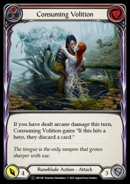 Consuming Volition (Red) (Rainbow Foil) - Crucible of War - Unlimited (Common) [CRU-U-CRU148]