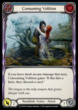Consuming Volition (Blue) (Normal) - Crucible of War - Unlimited (Common) [CRU-U-CRU150]