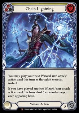 Chain Lightning (Rainbow Foil) - Crucible of War - Unlimited (Majestic) [CRU-U-CRU162]