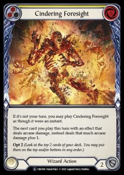 Cindering Foresight (Yellow) (Normal) - Crucible of War - Unlimited (Rare) [CRU-U-CRU166]