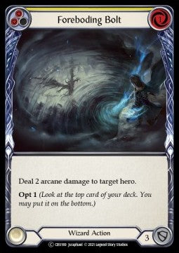 Foreboding Bolt (Yellow) (Normal) - Crucible of War - Unlimited (Common) [CRU-U-CRU169]