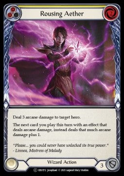 Rousing Aether (Yellow) (Normal) - Crucible of War - Unlimited (Common) [CRU-U-CRU172]