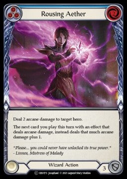 Rousing Aether (Blue) (Rainbow Foil) - Crucible of War - Unlimited (Common) [CRU-U-CRU173]