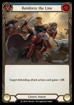 Reinforce the Line (Blue) (Normal) - Crucible of War - Unlimited (Rare) [CRU-U-CRU191]