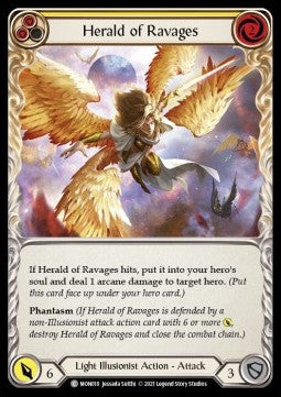 Herald of Ravages (Yellow) (Normal) - Monarch - First (Common) [MON-F-MON018]