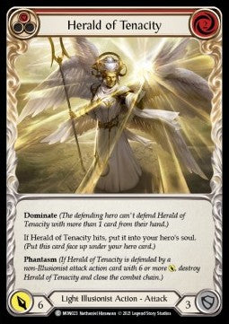 Herald of Tenacity (Red) (Normal) - Monarch - First (Common) [MON-F-MON023]