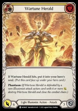 Wartune Herald (Yellow) (Rainbow Foil) - Monarch - First (Common) [MON-F-MON027]