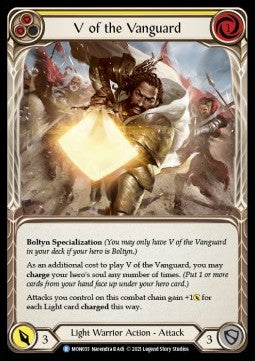 V of the Vanguard (Normal) - Monarch - First (Rare) [MON-F-MON035]