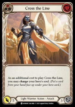 Cross the Line (Red) (Normal) - Monarch - First (Common) [MON-F-MON045]
