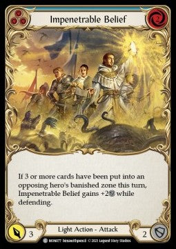 Impenetrable Belief (Blue) (Normal) - Monarch - First (Common) [MON-F-MON077]