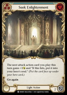 Seek Enlightenment (Blue) (Normal) - Monarch - First (Common) [MON-F-MON083]