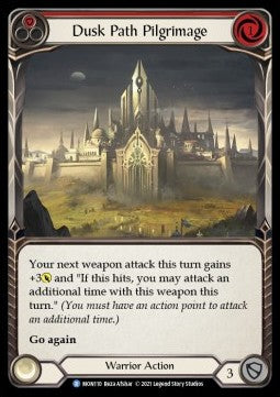 Dusk Path Pilgrimage (Red) (Rainbow Foil) - Monarch - First (Rare) [MON-F-MON110]