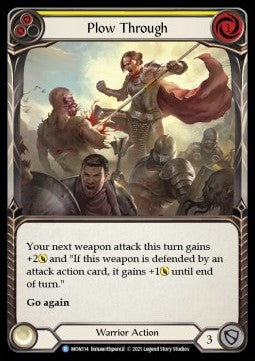 Plow Through (Yellow) (Normal) - Monarch - First (Rare) [MON-F-MON114]