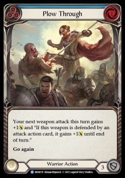 Plow Through (Blue) (Normal) - Monarch - First (Rare) [MON-F-MON115]