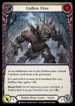 Endless Maw (Yellow) (Normal) - Monarch - First (Rare) [MON-F-MON127]
