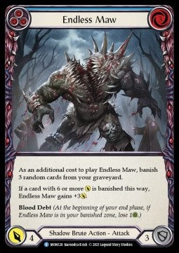 Endless Maw (Blue) (Normal) - Monarch - First (Rare) [MON-F-MON128]